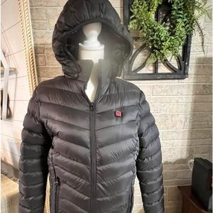 Women’s large black heated jacket